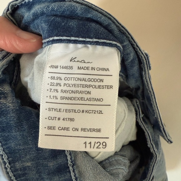 [11/29] KanCan Light Blue Distressed Casual Boyfriend Jeans - Picture 4 of 7